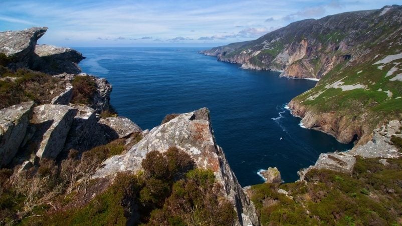 a landscape in Ireland